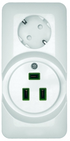 ПРИМА О/У РОЗЕТКА комб:ДЛЯ ЭЛЕКТРОПЛИТЫ 32А+силовая 16А 250В,БЕЛЫЙ,опт ...