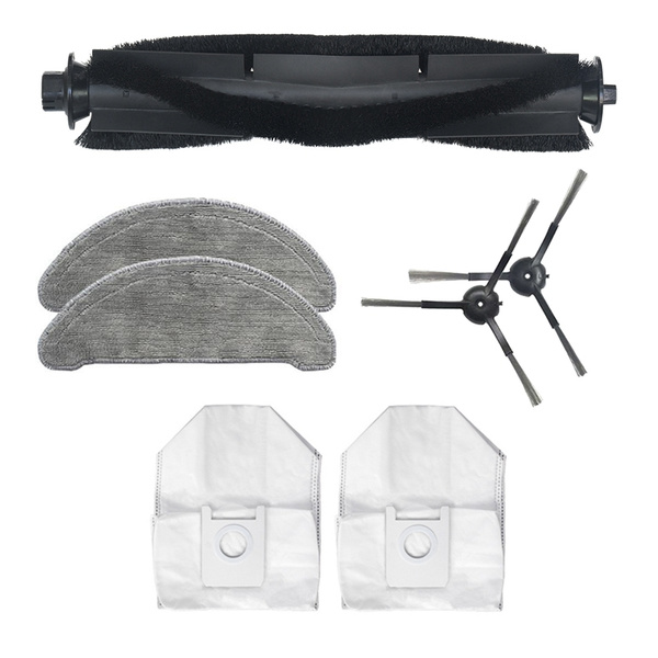 7 шт. Роликовая основная щетка для швабры Ткань мешки для пыли боковая ...