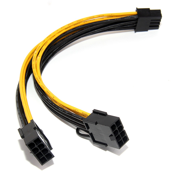 18AWG 8Pin к Dual 8Pin (6 + 2) Кабель питания Кабель питания GPU для ...