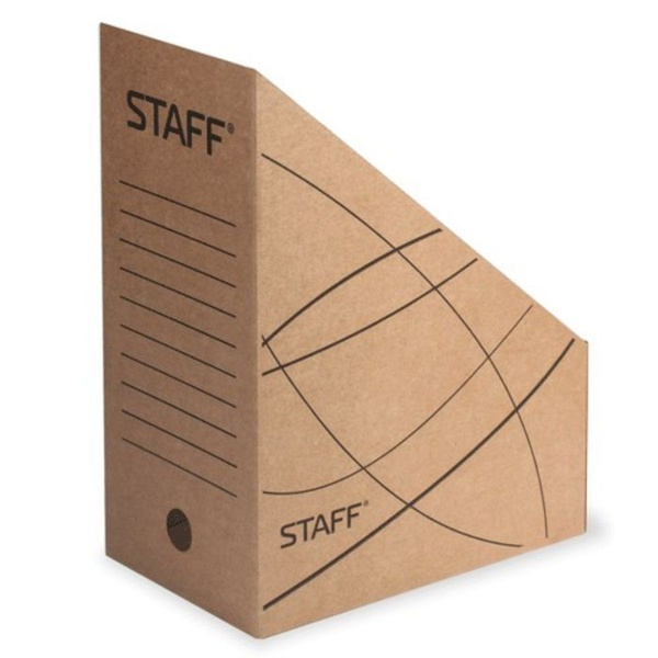 Накопитель документов, стойка-угол STAFF, 150 мм, до 1400 листов, бурый ...