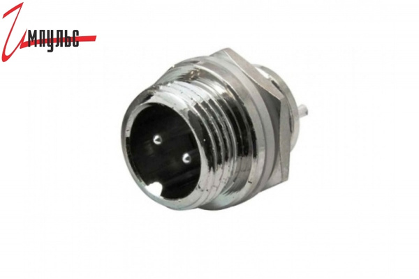 Разъем MIC 2pin штекер на корпус 12M-2B - купить с доставкой по ...