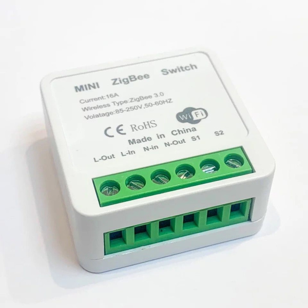 Tuya Zigbee 3.0 Mini Smart Switch- реле 16A в подрозетник для умного ...