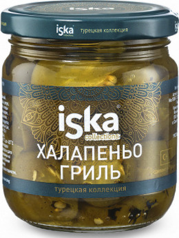 Перец халапеньо Гриль резанный ISKA 210м - купить с доставкой по ...