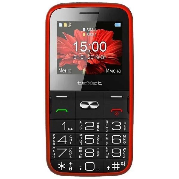 Смартфон Texet Телефон TM-B227 Dual Sim Red - купить по выгодной цене в ...
