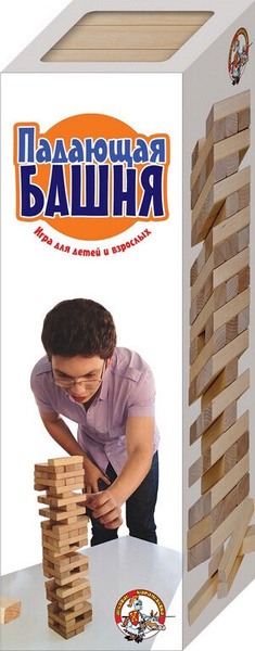 Настольная игра для детей и взрослых Падающая башня - купить с ...