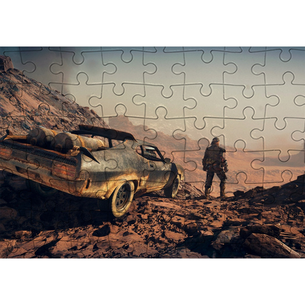 Пазл Картонный 38x26 см Mad Max (Безумный Макс, мэд макс, дорога ярости ...