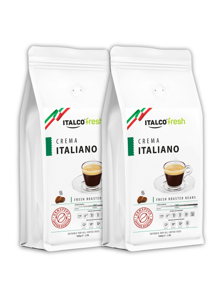 Кофе в зернах Italco Crema Italiano 1 кг, набор из 2 шт - купить с ...