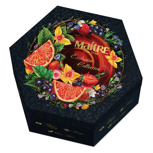 Подарочный чай "Maitre" ассорти, 12 видов (60 пакетиков) - купить с ...