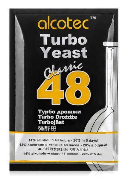 Дрожжи ALCOTEC 48 Classic Turbo (Алкотек 48 Классик Турбо) - купить с ...
