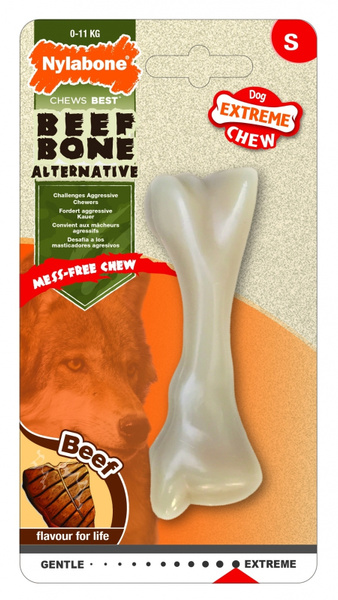 Nylabone косточка экстра-жесткая, аромат говядины, размер XS - купить с ...