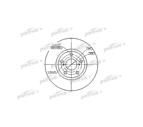 Диски тормозные передние (комплект 2 штуки) TOYOTA AVENSIS 97-03(Тойота ...