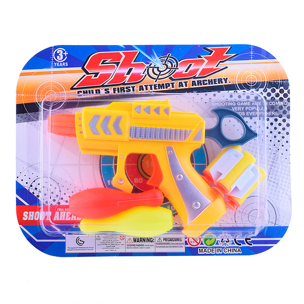 Пистолет игрушечный E5001-2 с мягкими полимерными пулями, на листе ...