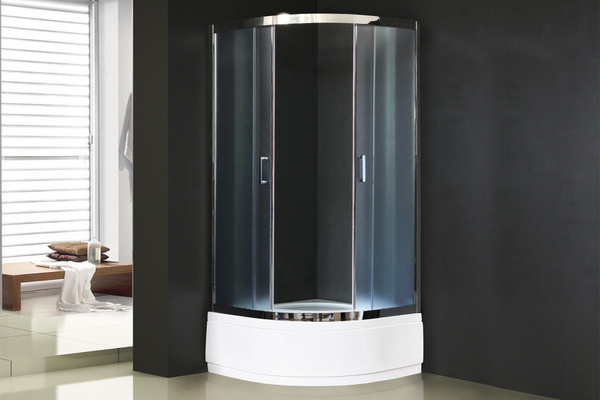Душевой угол 90x90x200 Royal Bath стекло матовое полукруг 6мм профиль ...