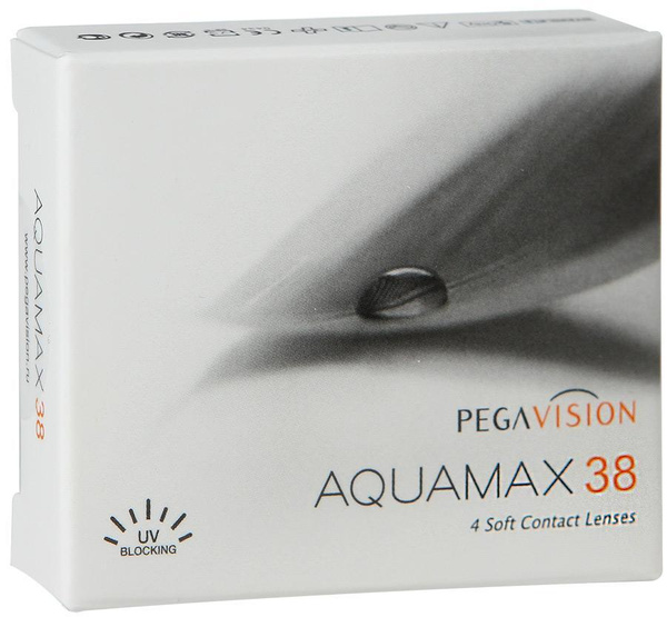 Контактные линзы Aquamax 38 квартальные 4 шт / -9,50 / 8,6 / 3 месяца ...