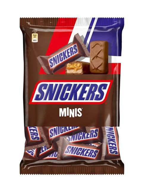 Шоколадные конфеты SNICKERS Minis , 180 г - 10 упаковок - купить с ...
