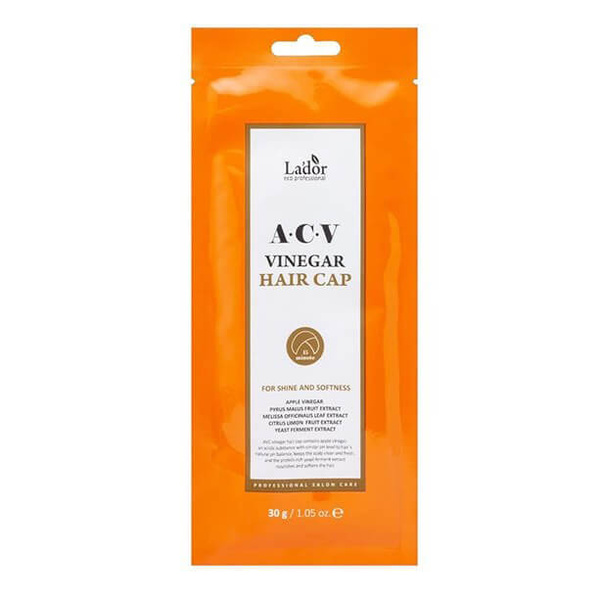 Lador маска для волос шапочка ACV VINEGAR HAIR CAP Ладор с яблочным ...