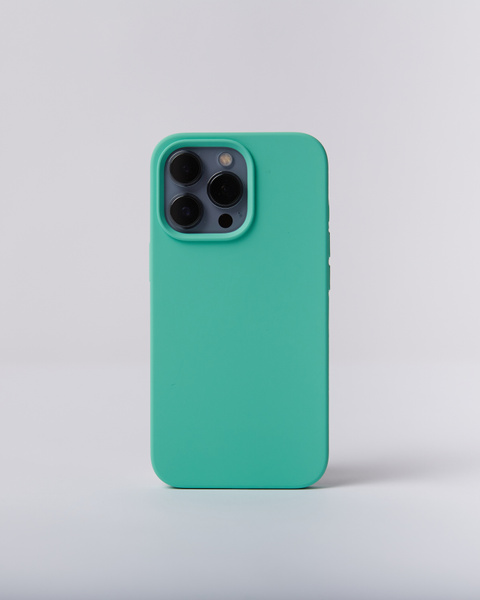 Чехол Silicone Case iPhone 13 Pro бирюзовый / силиконовый чехол для ...