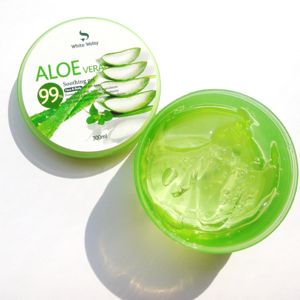 White Wolsy Универсальный увлажняющий гель с алоэ вера 99% Aloe Vera ...
