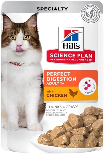 Hill's Корм для кошек идеальное пищеварение, 85 г - купить с доставкой ...