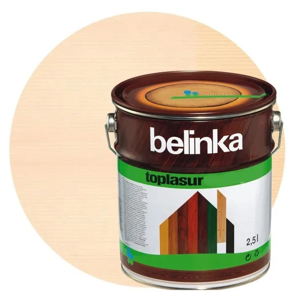 Декоративное лазурное покрытие Belinka Toplasur 2,5 л №11 Белая ...