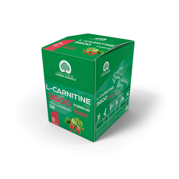L-carnitine 3600 для спортсменов Evolution of Green Energy 25мл 20шт ...