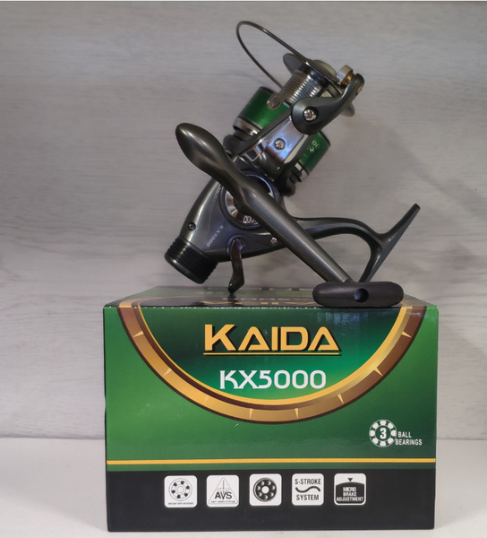 Катушка KAIDA KXP_серый, Безынерционная, 5000, Задний фрикцион купить ...
