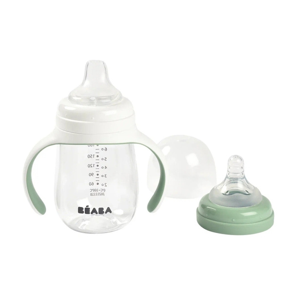 Beaba Поильник 2 в 1 Sage Green 210мл - купить с доставкой по выгодным ...