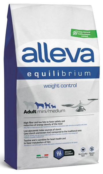 Pienso Para Perros Alleva Equilibrium Control De Peso - 12 Kg, Para Adultos