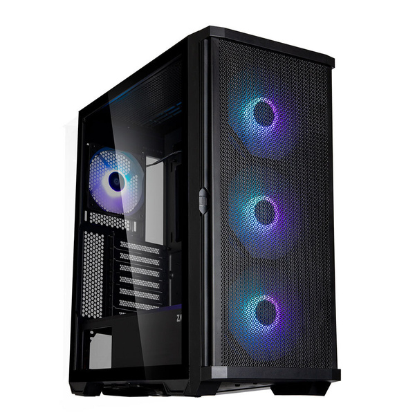 Корпус MidiTower Zalman Z10 PLUS (ATX, black, window, 2xUSB3.0, 1xUSB 3 ...