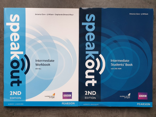 Комплект Speakout Intermediate: Student's book and Workbook (учебник и ...