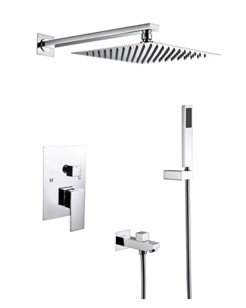 Встраиваемый Душевой Комплект Со Смесителем На 2 Режима И Тропическим ...