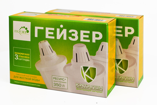 Сменный картридж для фильтра-кувшина Гейзер 502 для жесткой воды ...