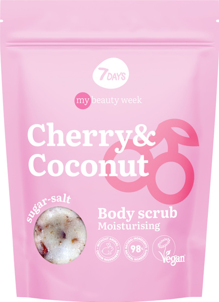Скраб 7 Days Mbw Cherry&Coconut для тела 250г - купить с доставкой по ...