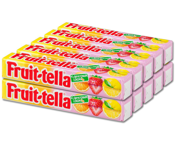 Жевательная конфета Fruittella Фрутелла Ассорти (клубника, апельсин ...