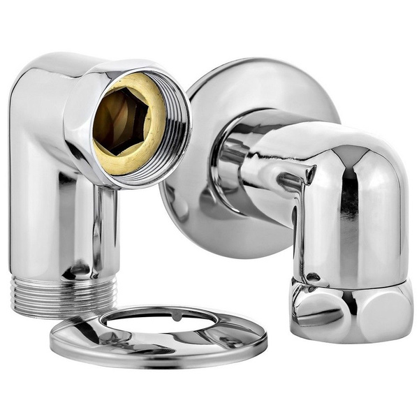 Соединение для полотенцесушителя угловое 1/2"х1/2" гайка-штуцер ...