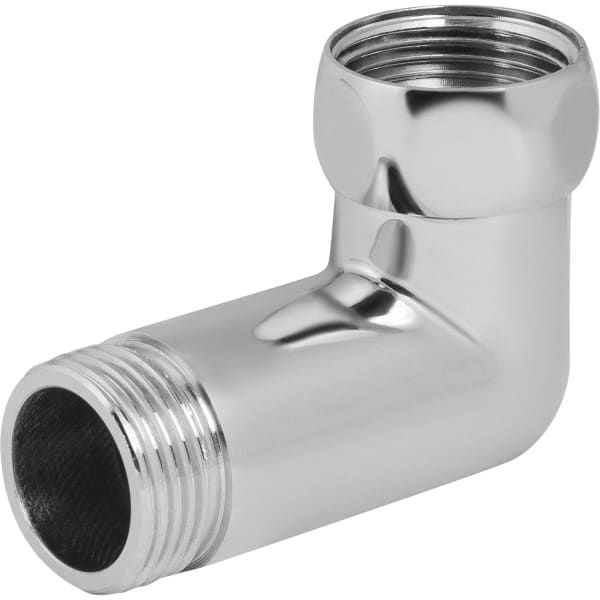 Соединитель, для полотенцесушителя, угловой, 1"x1" из хромированной ...