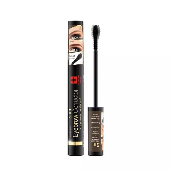 Eveline Cosmetics Корректор для бровей 5в1 EYEBROW CORRECTOR Темно ...