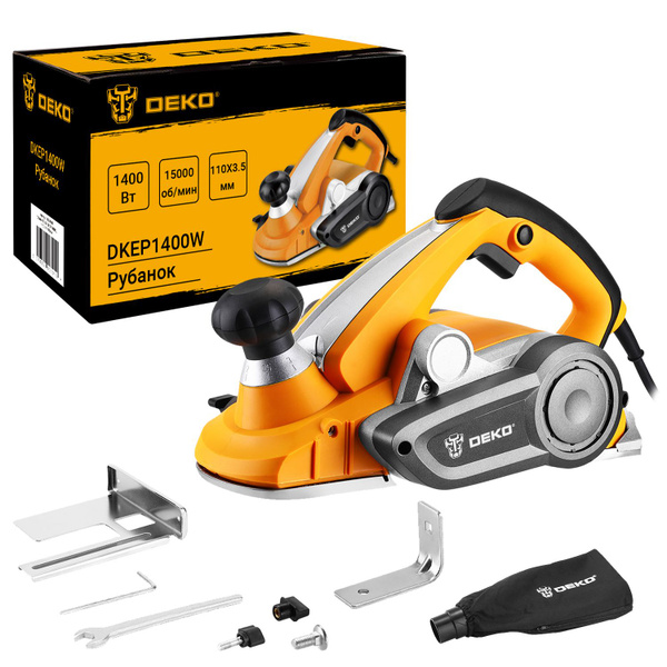Рубанок DEKO DKEP1400W, 1400 Вт, 110 мм купить по низкой цене с ...
