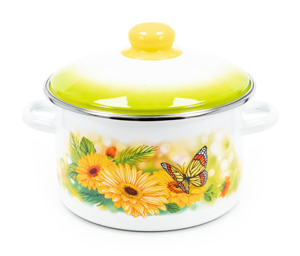 Кастрюля Магнитогорская эмаль Юлия крышка эмалированная сталь 3л купить ...