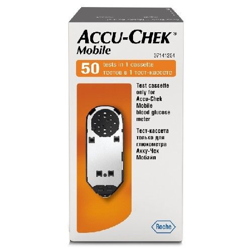 Accu-Chek Мобайл Тест-кассета 50 шт. - купить с доставкой по выгодным ...