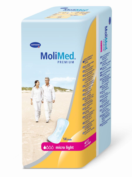 Прокладки урологические MoliMed Premium Micro Light (1 капля), 14 шт ...