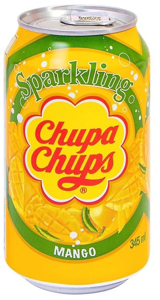 Напиток газированный Chupa Chups (Чупа Чупс) Манго 0,345 л х 12 банок ...