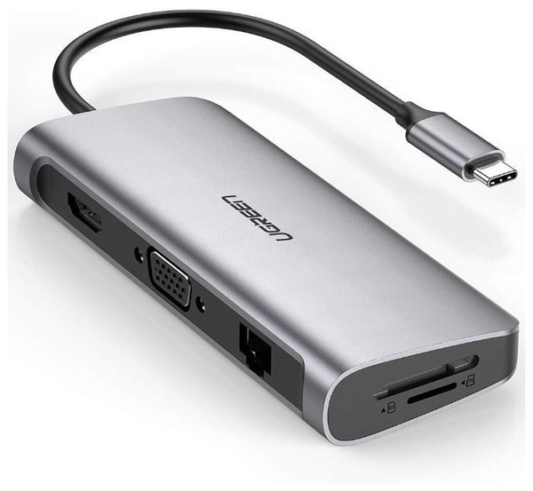 Мульти Хаб Ugreen CM179 (40873) USB Type C 9-в-1 Multifunctional ...