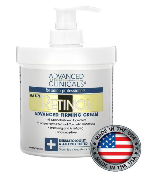 Advanced Clinicals, Retinol, укрепляющий крем с ретинолом улучшенная ...