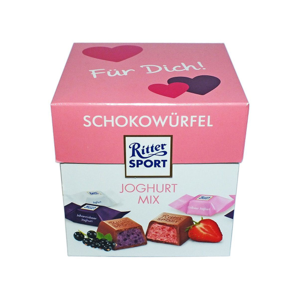 Шоколадные конфеты Ritter Sport, Риттер Спорт (Шоко Бокс Йогурт) 176 гр ...