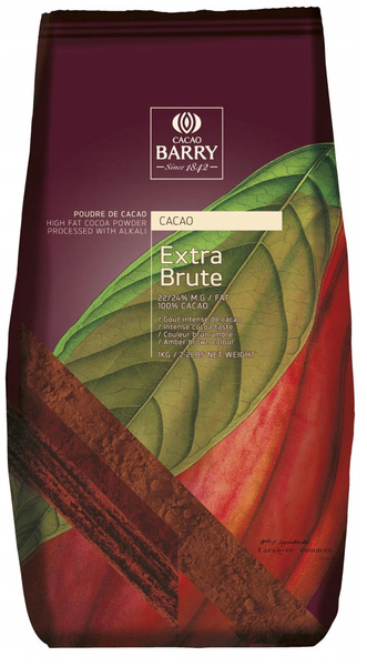Cacao Barry Какао-порошок алкализованный Extra Brute, 1 кг - купить с ...