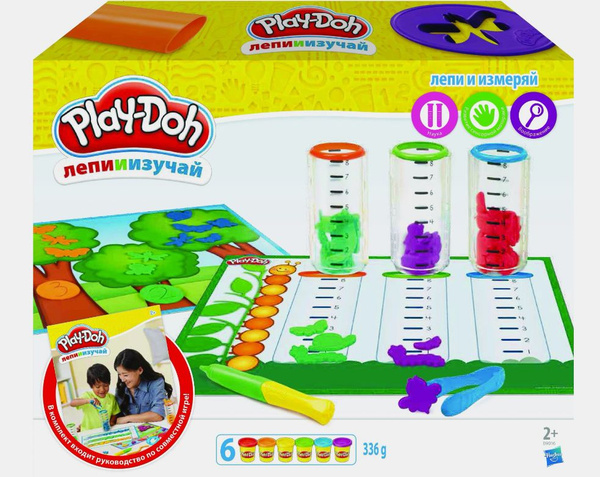 Игровой набор PLAY DOH лепи и изучай из 6 цветов, инструменты, игры ...