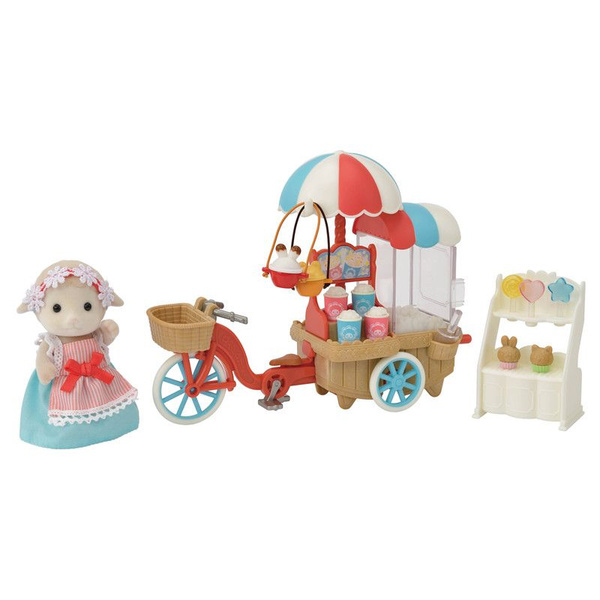Фигурка Sylvanian Families на Трехколесном велосипеде с попкорном ...