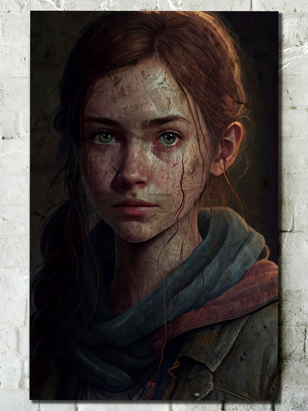 Картина интерьерная на рельефной доске ОСП игры the last of us (ласт оф ...