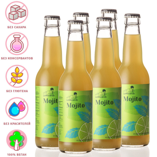Напиток газированный Лимонад Мохито без сахара / Lemonardo Mojito ...